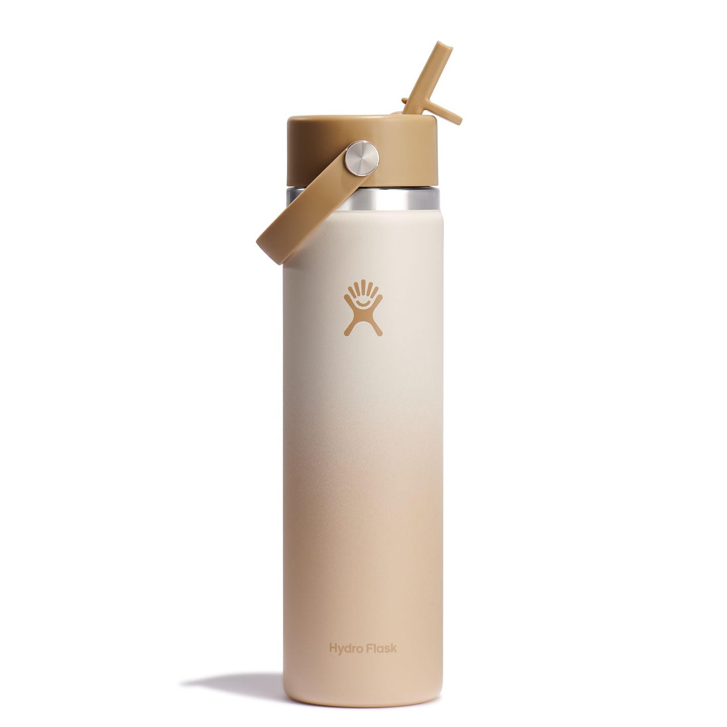 HYDRO FLASK Wide Mouth vacuum insulated stainless steel water bottle with leakproof closeable straw lid for cold water drinks, sports, travel, car and school