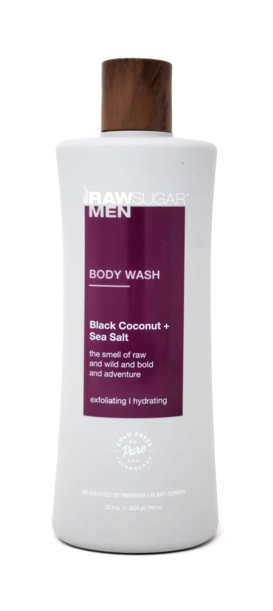 RAW SUGAR Simply Body Wash - Pineapple + Maqui Berry + Coconut, Moisturizing & Brightening Bath & Shower Gel, Sulfate-Free, Paraben-Free & Vegan (Pack of 3)