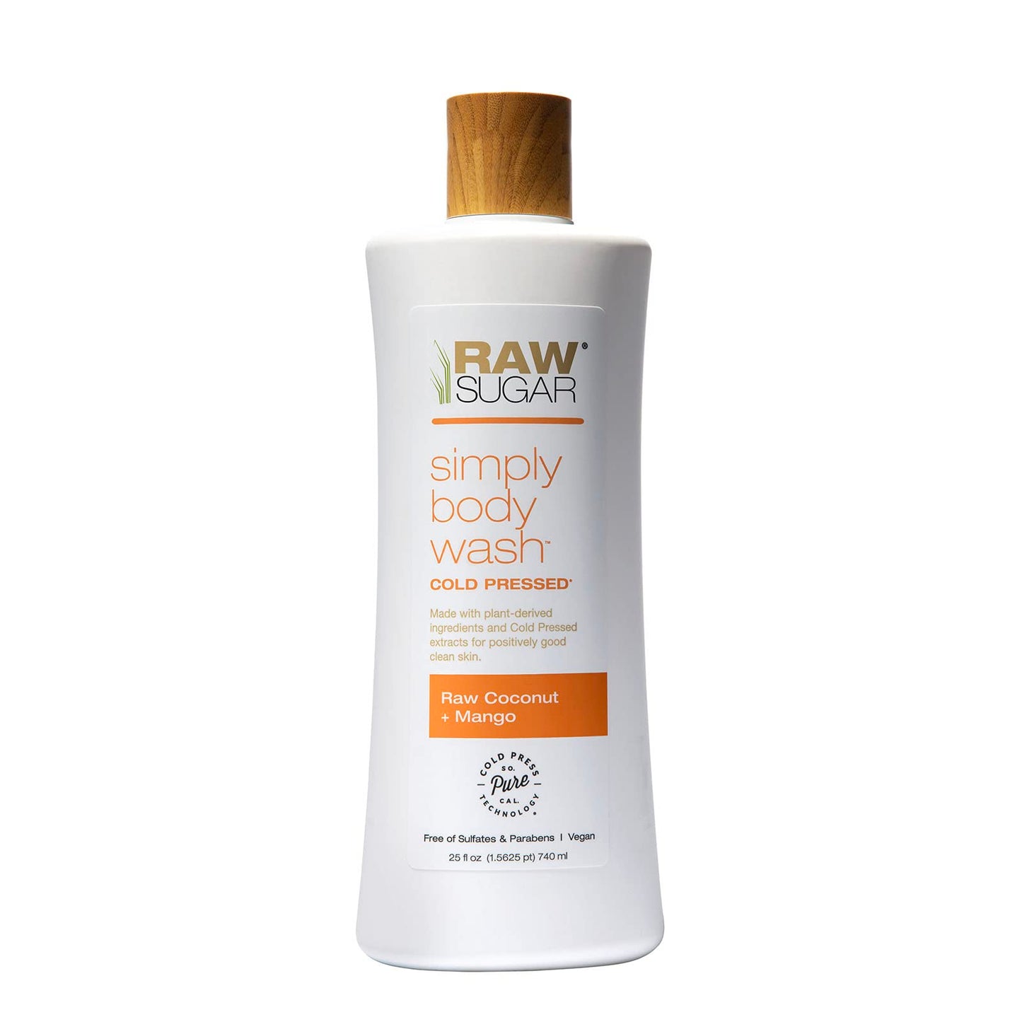 RAW SUGAR Simply Body Wash - Pineapple + Maqui Berry + Coconut, Moisturizing & Brightening Bath & Shower Gel, Sulfate-Free, Paraben-Free & Vegan (Pack of 3)