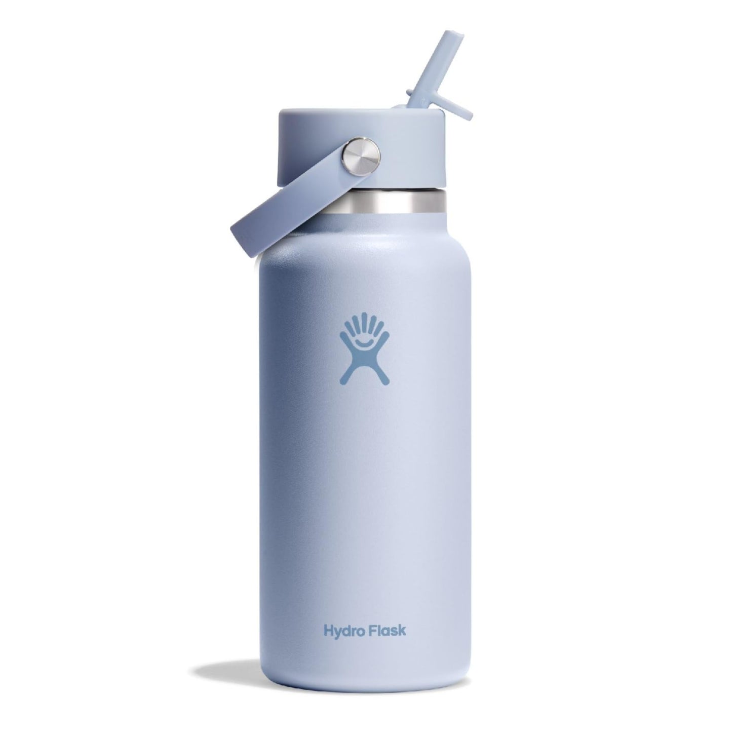 HYDRO FLASK Wide Mouth vacuum insulated stainless steel water bottle with leakproof closeable straw lid for cold water drinks, sports, travel, car and school