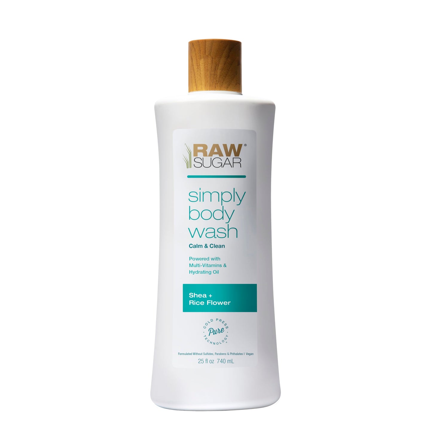 RAW SUGAR Simply Body Wash - Pineapple + Maqui Berry + Coconut, Moisturizing & Brightening Bath & Shower Gel, Sulfate-Free, Paraben-Free & Vegan (Pack of 3)