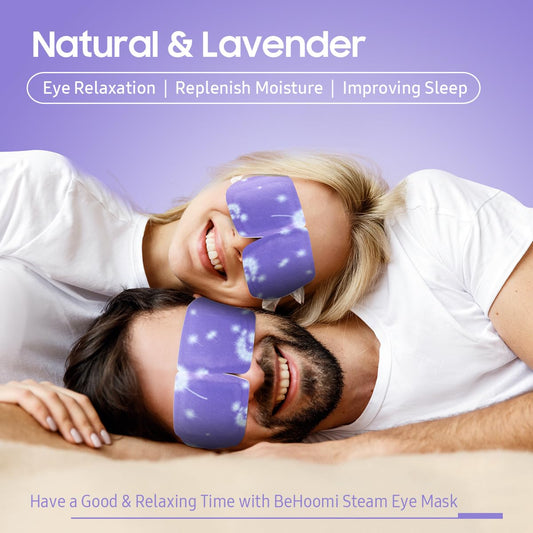 Steam Eye Mask, 10 Packs Heated Eye Mask, Self Heating Disposable SPA Warm Compress for Eyes Sleep Mask, Travel Essentials & Relaxation Gifts, Stocking Stuffers (Lavender Scent)