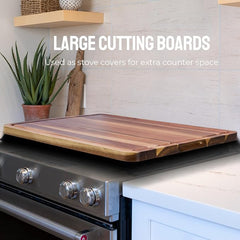 24 x 18 Inch XXL Countertop Cutting Boards - BEZIA Extra Large Chopping Board for Kitchen - Meat Cutting Board for BBQ - Turkey Carving Board - Extra Large Charcuterie Board with Handles, Juice Groove