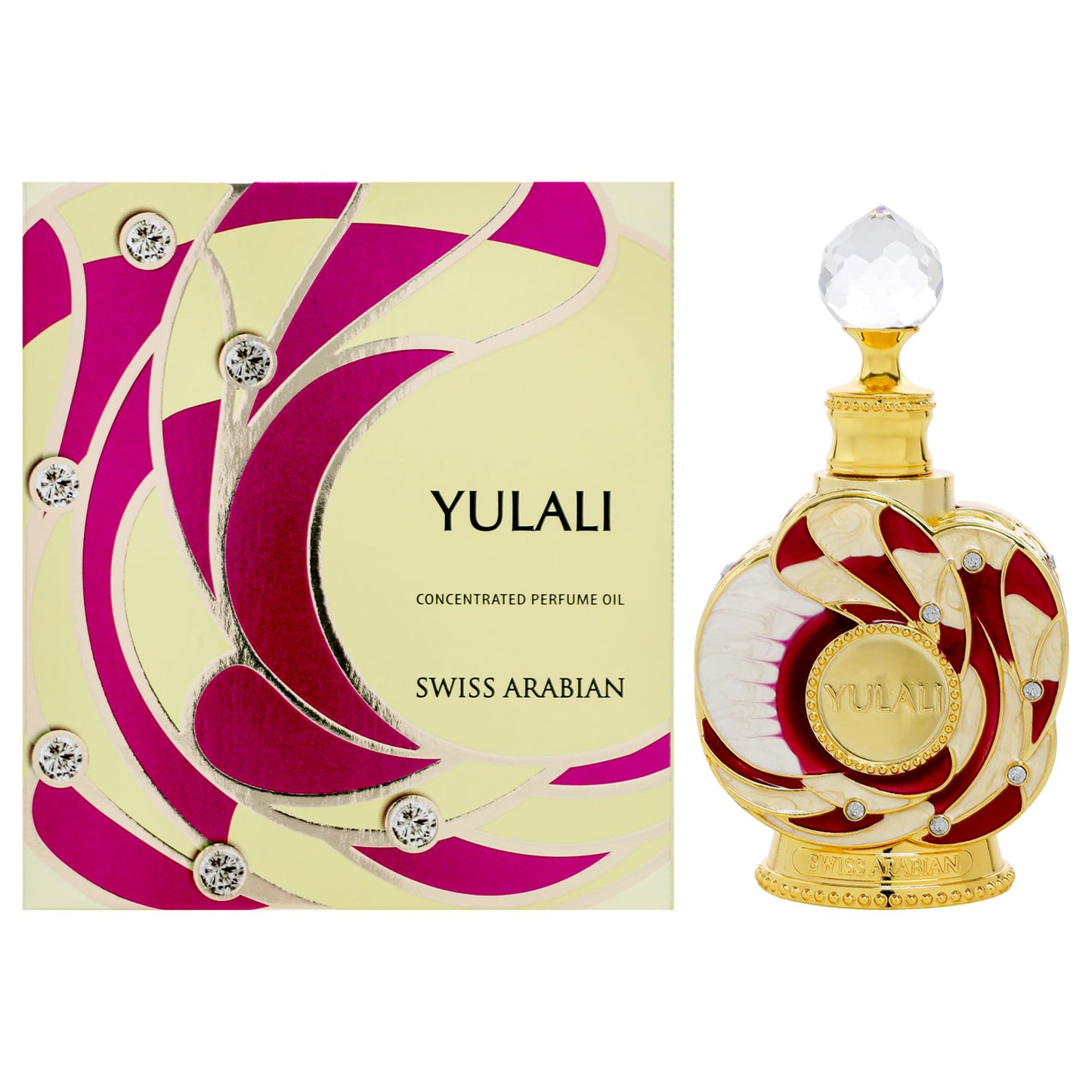 Swiss Arabian Layali Rouge - Luxury Products From Dubai - Long Lasting Personal Perfume Oil Fragrance - A Seductive Signature Aroma - 0.5 Oz