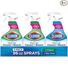 Clorox Clean-Up Cleaner + Bleach1 Value Pack, Household Essentials, 32 Fl Oz Each, Pack of 3